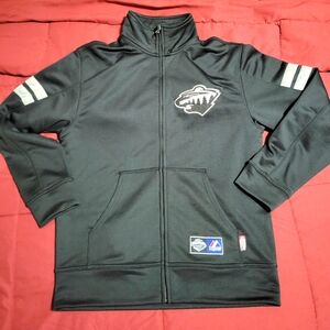 Black NHL Minnesota Wild full zip Jacket